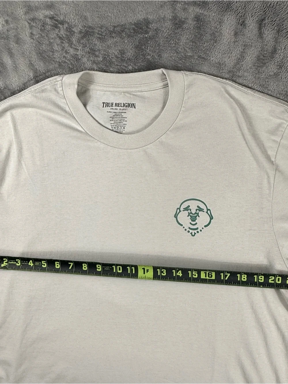 NWT True Religion Horseshoe Graphic Tee XL Quiet Grey Streetwear